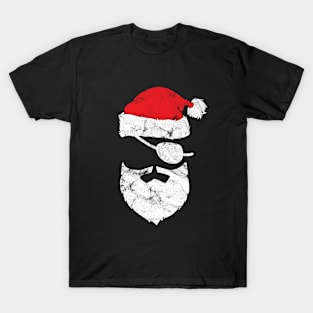 Pirate Santa Face T-Shirt